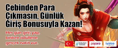 Günlük Bonuslar Sizi Bekliyor banner image